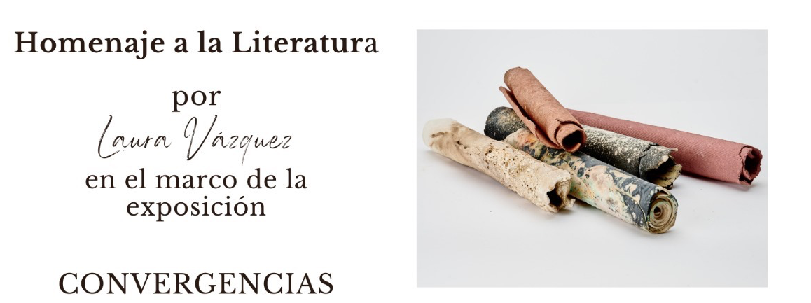 “Convergencias” una exposición en la que Laura Vázquez hace homenaje a la literatura a través de la  cerámica.