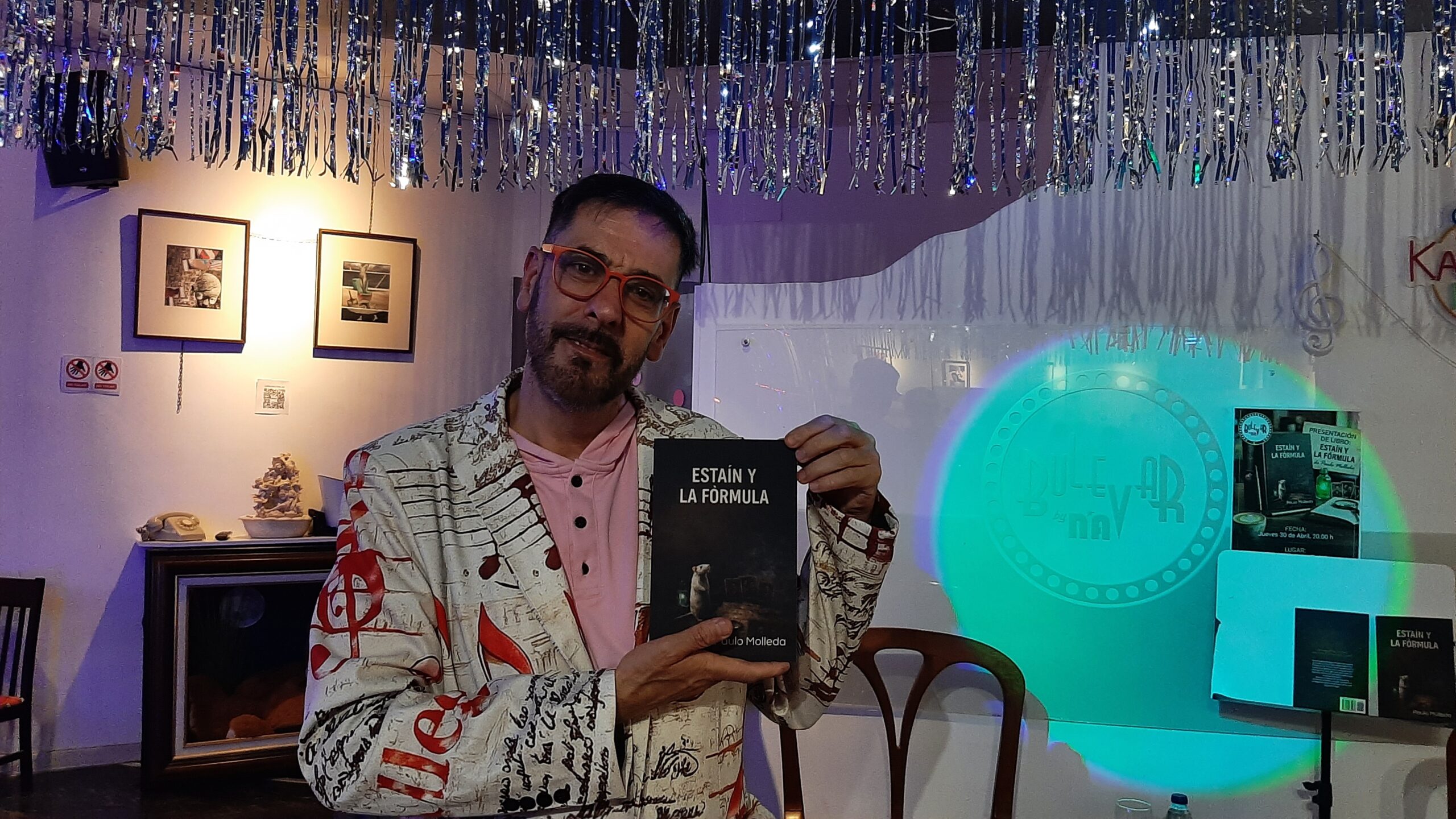 Paulo Molleda presenta en Torremolinos su nuevo libro, Estáin y la fórmula, una inmersión en la memoria y los vínculos afectivos