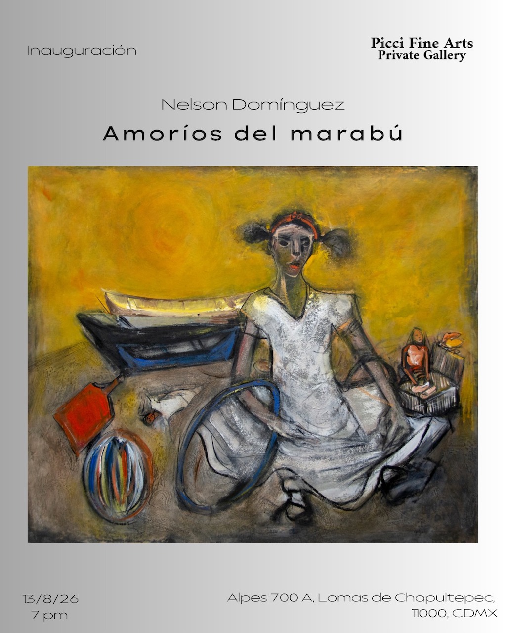Amoríos del marabú, exposición individual de Nelson Domínguez en Picci Fine Arts.